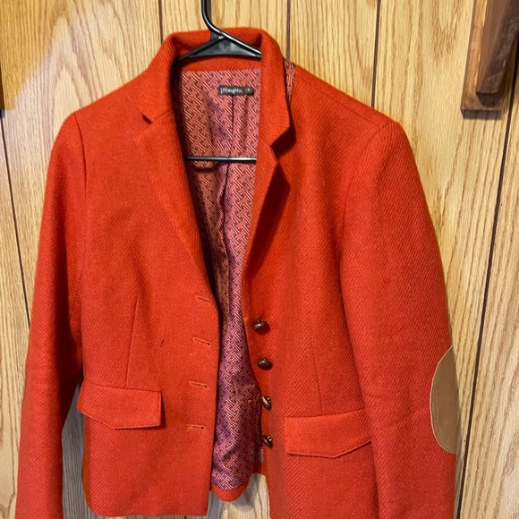 J. McLaughlin Orange Blazer Size 4 - Picture 2 of 8